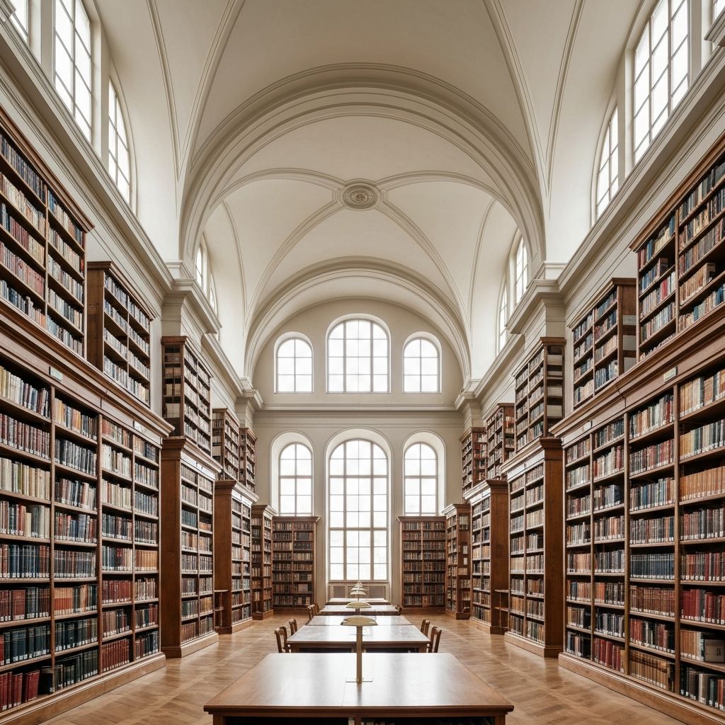 Historic library interior